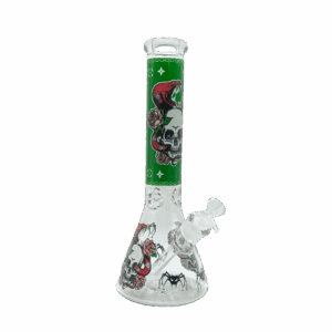 14 INCH 7MM DEDICATION TO THE DEAD BONG – GREEN - ARB118
